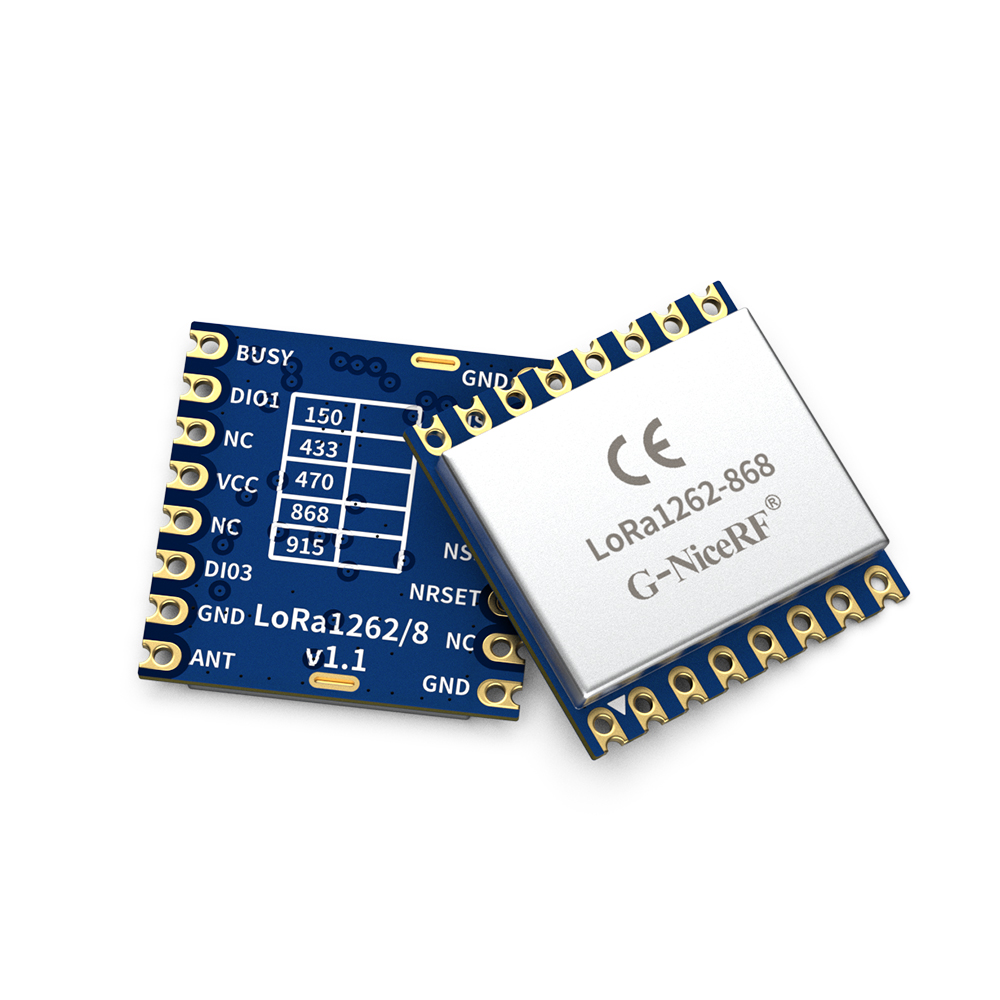 G-NiceRF(思为无线)SX1262芯片 CE-RED认证868MHz LoRa模块 LoRa1262