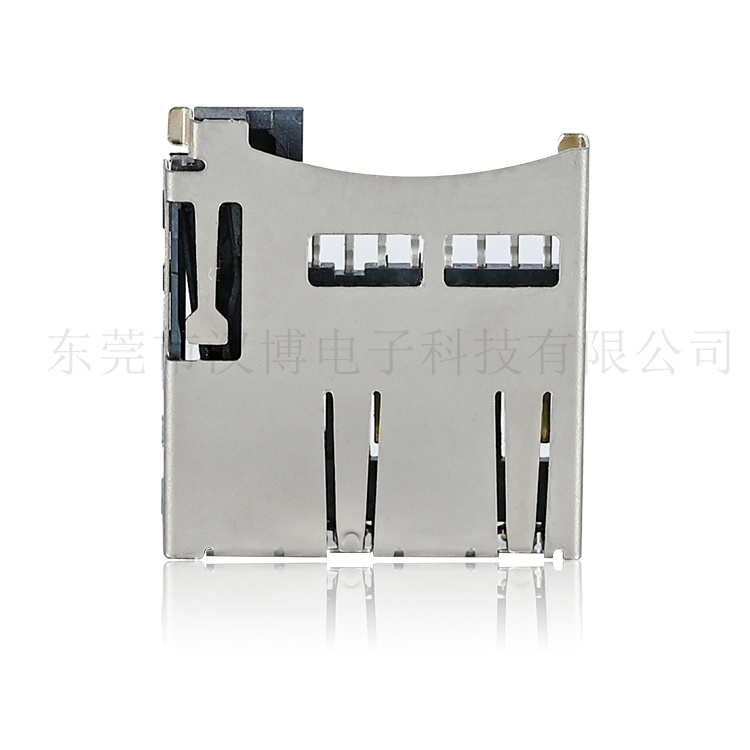 HANBO(汉博)TF卡座TF-011 TF内焊8P常闭型H1.85