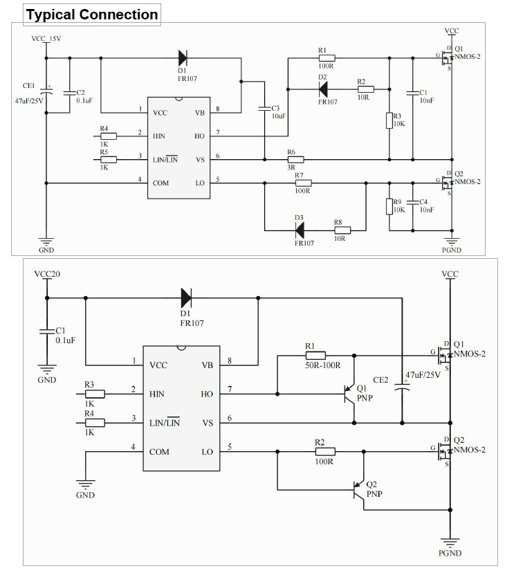 宇力（uniu） U3115S中压栅极驱动（＜400V）芯片